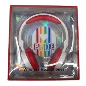 Colorways Wireless Headphones Bluetooth Pride Rainbow Red White NIB